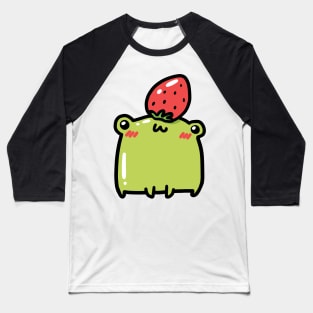 Frog with strawberry hat Baseball T-Shirt